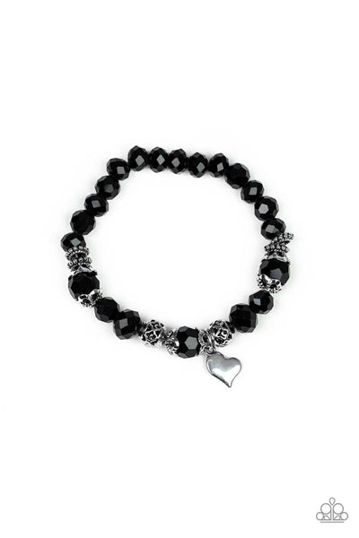 Paparazzi Right On The Romance - Black Bracelet