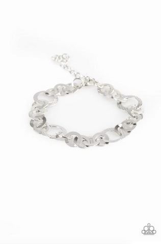 Paparazzi Modern Movement - Silver Bracelet