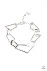 Paparazzi Shattered Shine - Silver