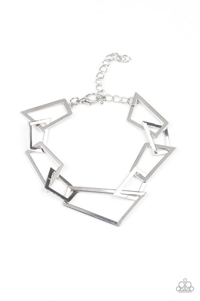 Paparazzi Shattered Shine - Silver