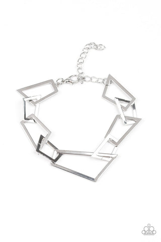 Paparazzi Shattered Shine - Silver