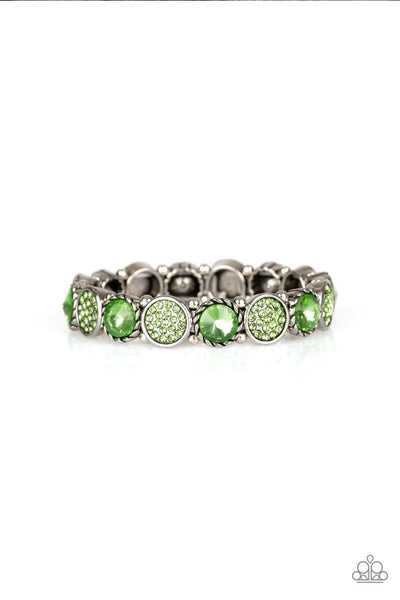 Paparazzi Take A Moment To Reflect - Green Bracelet