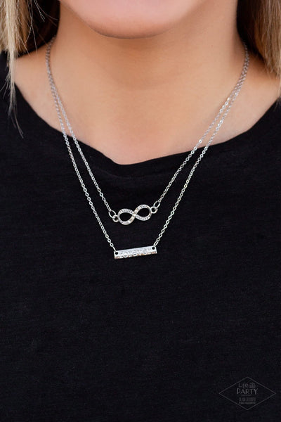 Paparazzi Timeless Love - Silver Necklace