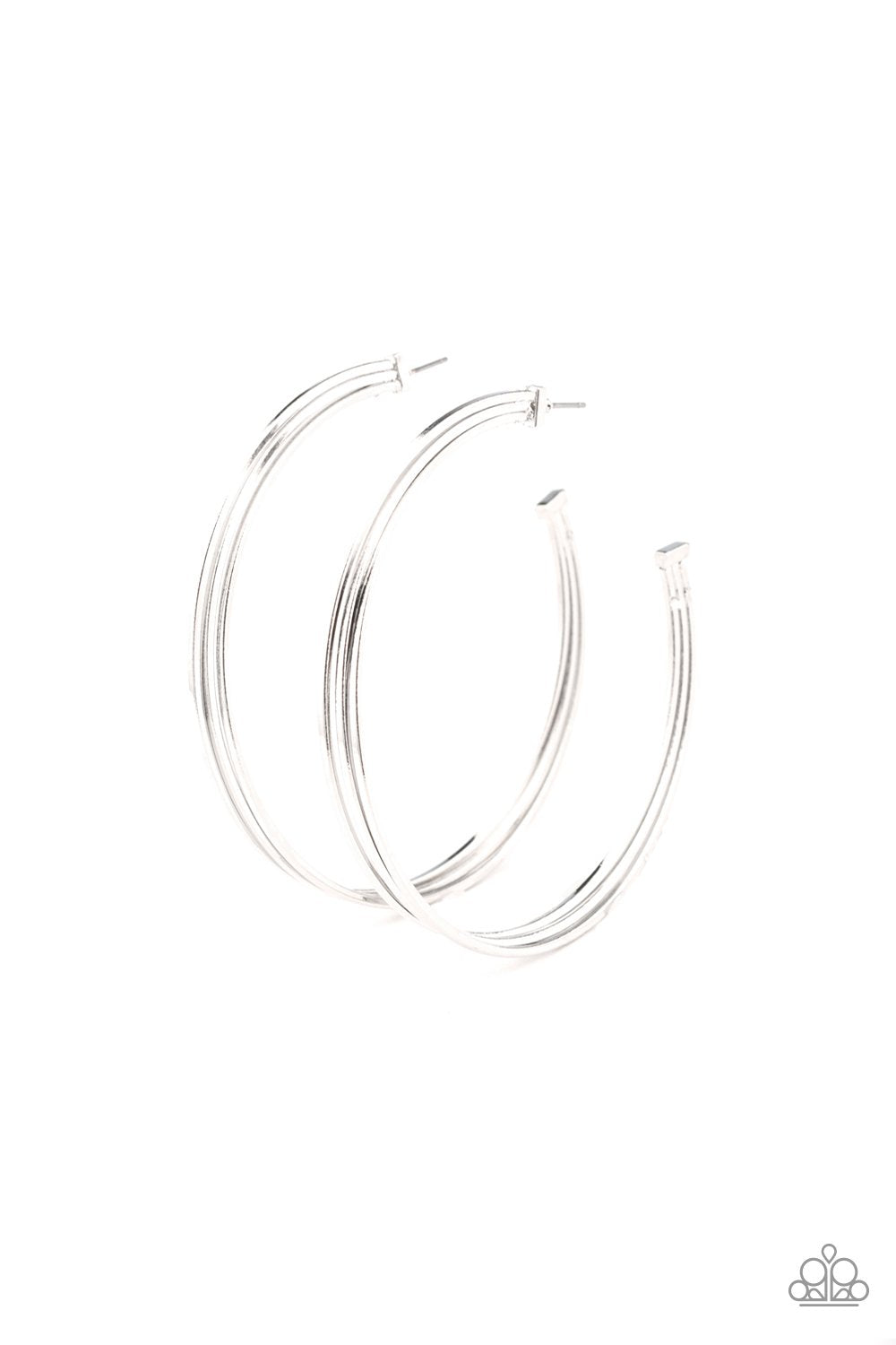 Paparazzi Wheelhouse - Silver Earrings