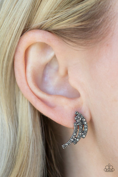 Paparazzi Wing Bling - Silver Earrings