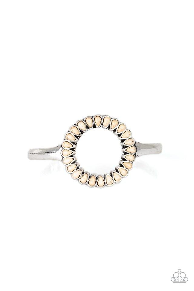 Paparazzi Divinely Desert - White Bracelet