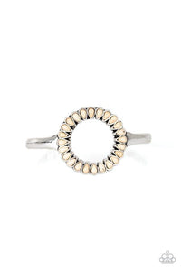 Paparazzi Divinely Desert - White Bracelet
