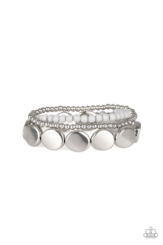 Paparazzi Beyond The Basics - Silver Bracelets