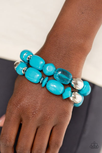 Paparazzi Fruity Flavor - Blue Bracelet