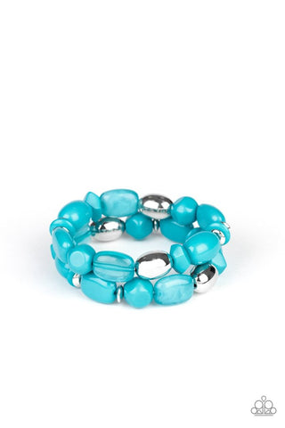 Paparazzi Fruity Flavor - Blue Bracelet