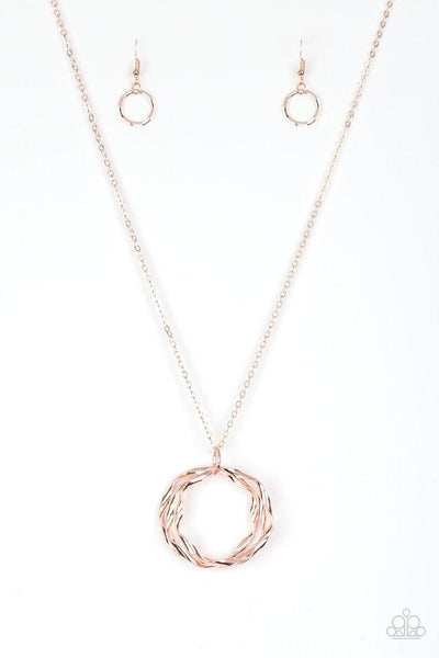 Paparazzi Millennial Minimalist - Rose Gold Necklace