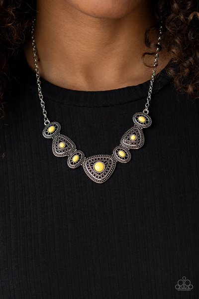 Paparazzi Totally TERRA-torial - Yellow Necklace