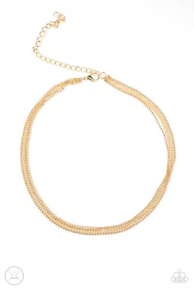 Paparazzi If You Dare - Gold Necklace