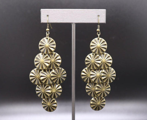 Paparazzi Star Spangled Shine - Brass Earrings