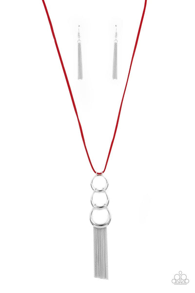 Paparazzi Industrial Conquest - Red Necklace