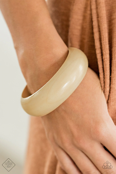 Paparazzi Whimsically Woodsy - White Bracelet