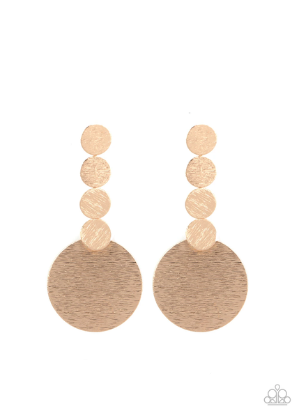 Paparazzi Idolized Illumination - Gold Earrings
