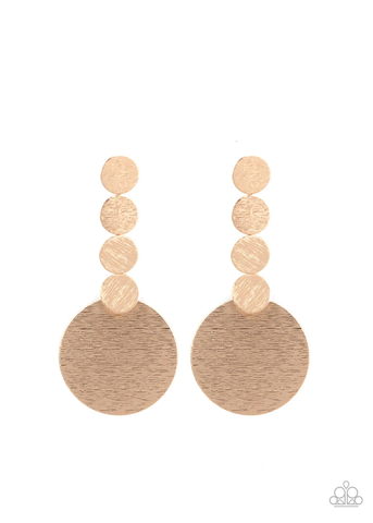Paparazzi Idolized Illumination - Gold Earrings