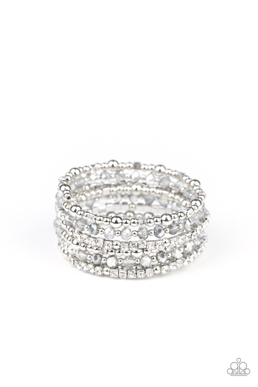 Paparazzi Ice Knowing You - Silver Bracelet