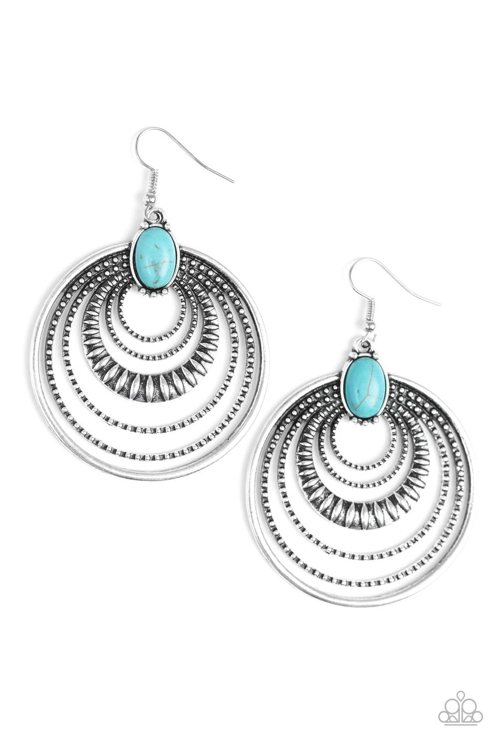 Paparazzi Southern Sol - Blue Earrings