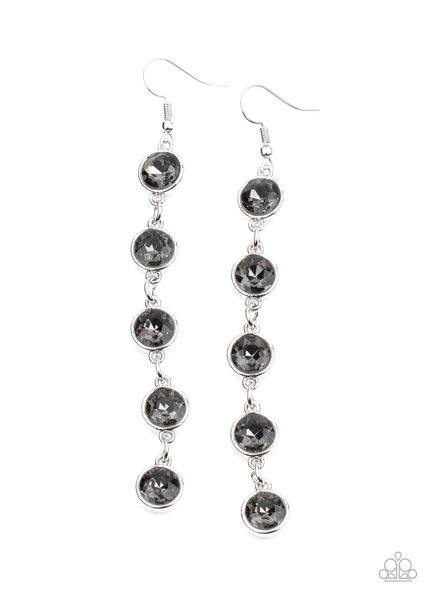 Paparazzi Trickle Down Twinkle - Silver Earrings