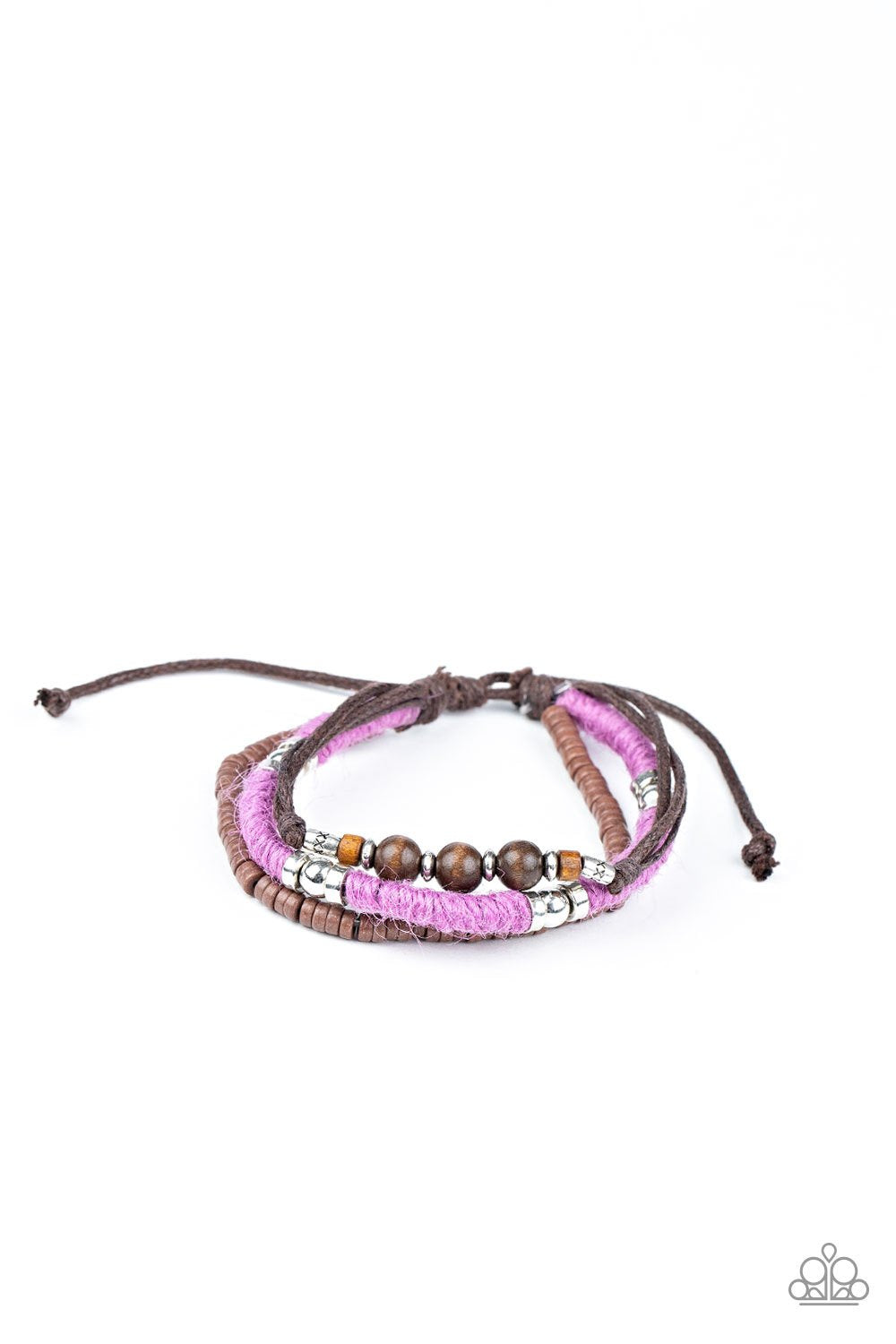 Paparazzi Totally Tiki - Purple Bracelet