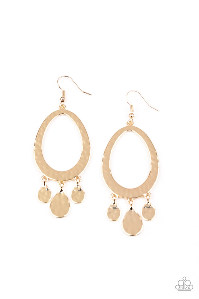 Paparazzi Taboo Trinket - Gold Earrings