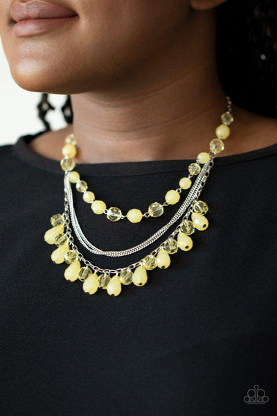Paparazzi Awe-Inspiring Iridescence - Yellow Necklace