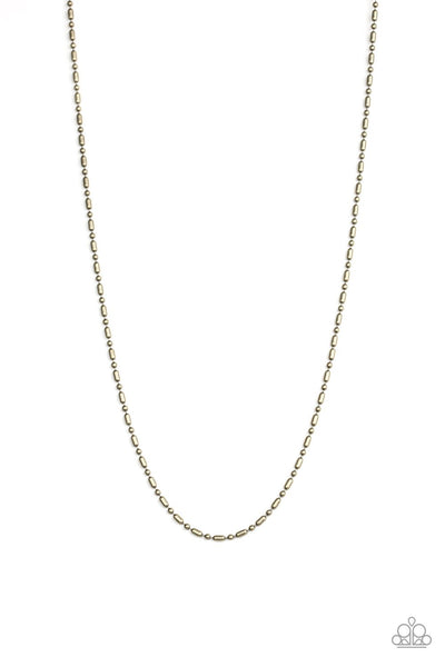 Paparazzi Covert Operation - Brass Necklace