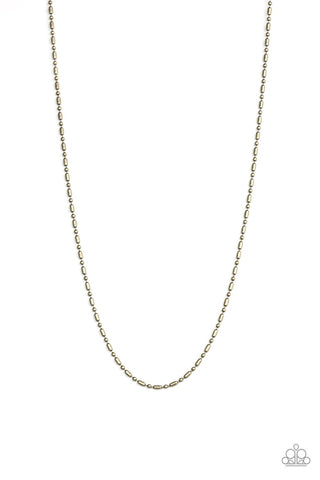 Paparazzi Covert Operation - Brass Necklace