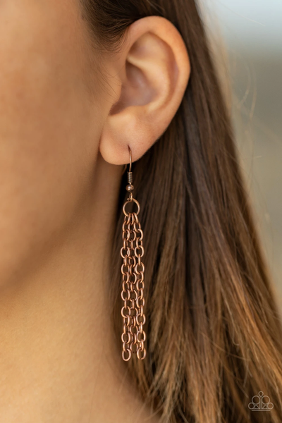 Paparazzi Shoulder to Shoulder - Copper Lanyard
