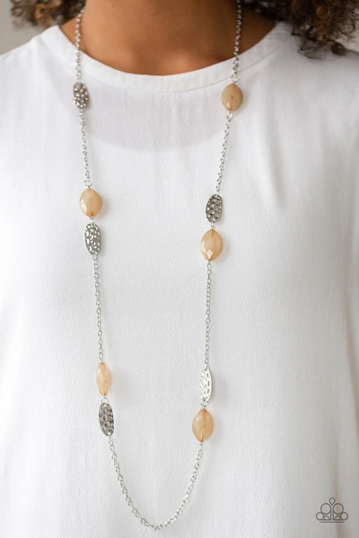 Paparazzi Beachfront Beauty - Brown Necklace