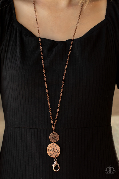 Paparazzi Shoulder to Shoulder - Copper Lanyard
