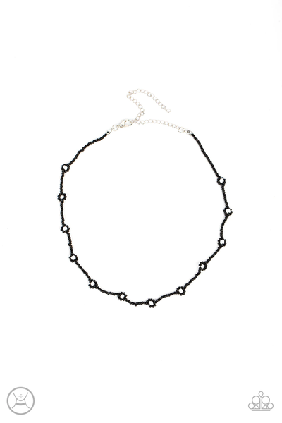Paparazzi Colorfully Flower Child - Black Necklace