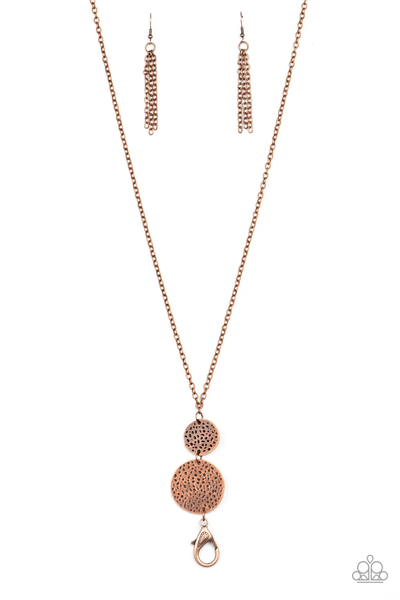 Paparazzi Shoulder to Shoulder - Copper Lanyard