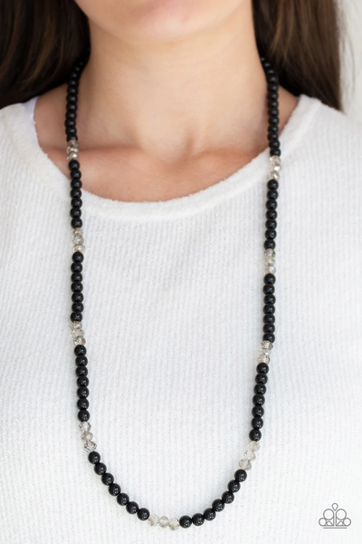 Paparazzi Girls Have More FUNDS - Black Necklace