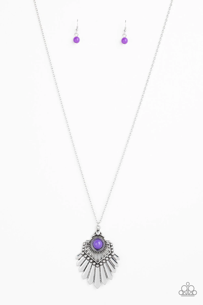 Paparazzi Inde-PENDANT Idol - Purple Necklace