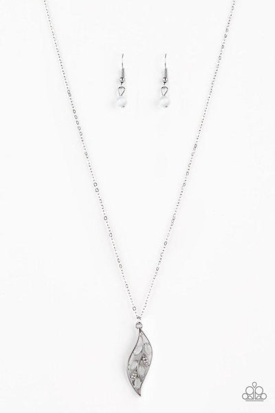 Paparazzi Let STEM Talk - White Necklace
