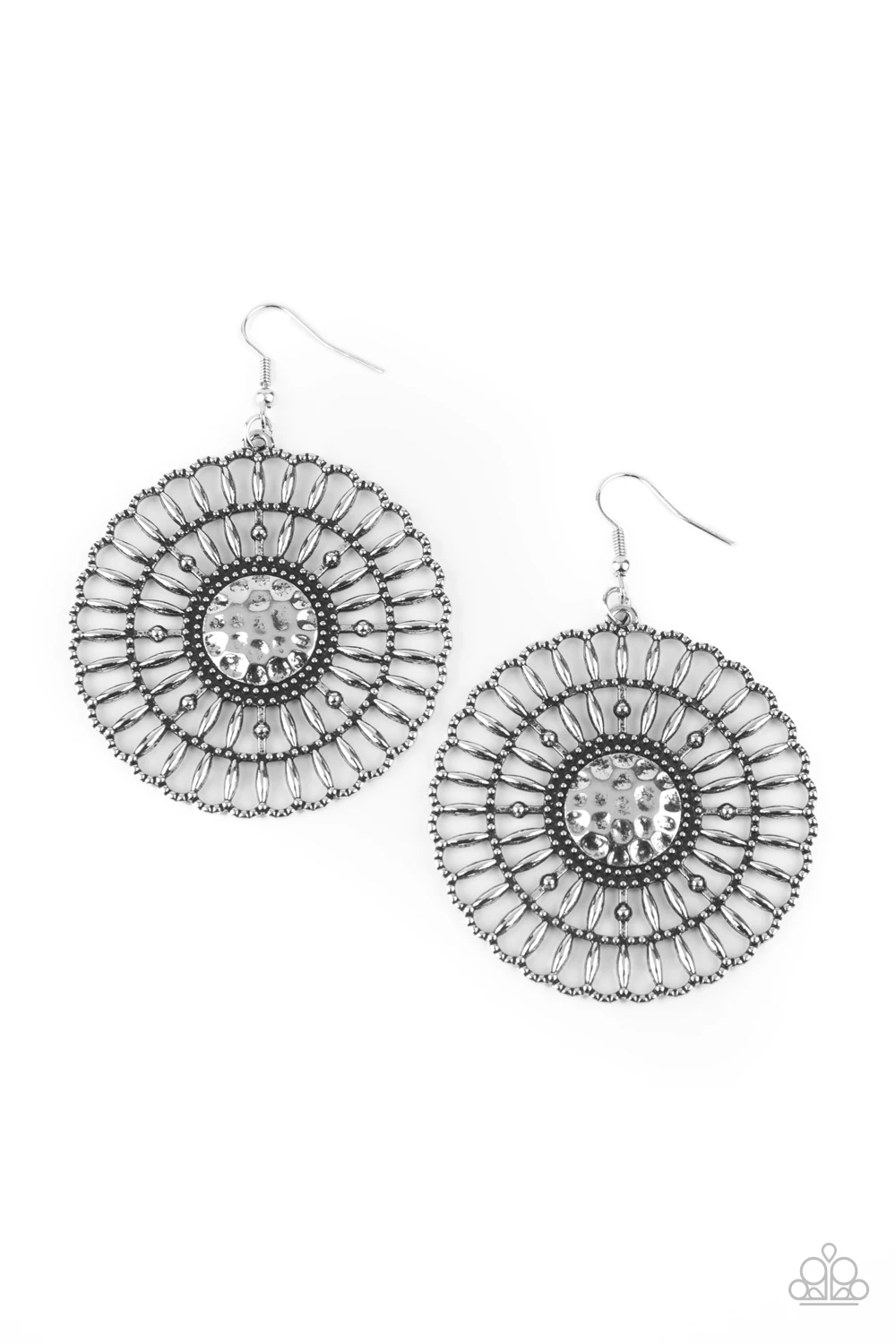 Paparazzi Rustic Groves - Silver Earrings