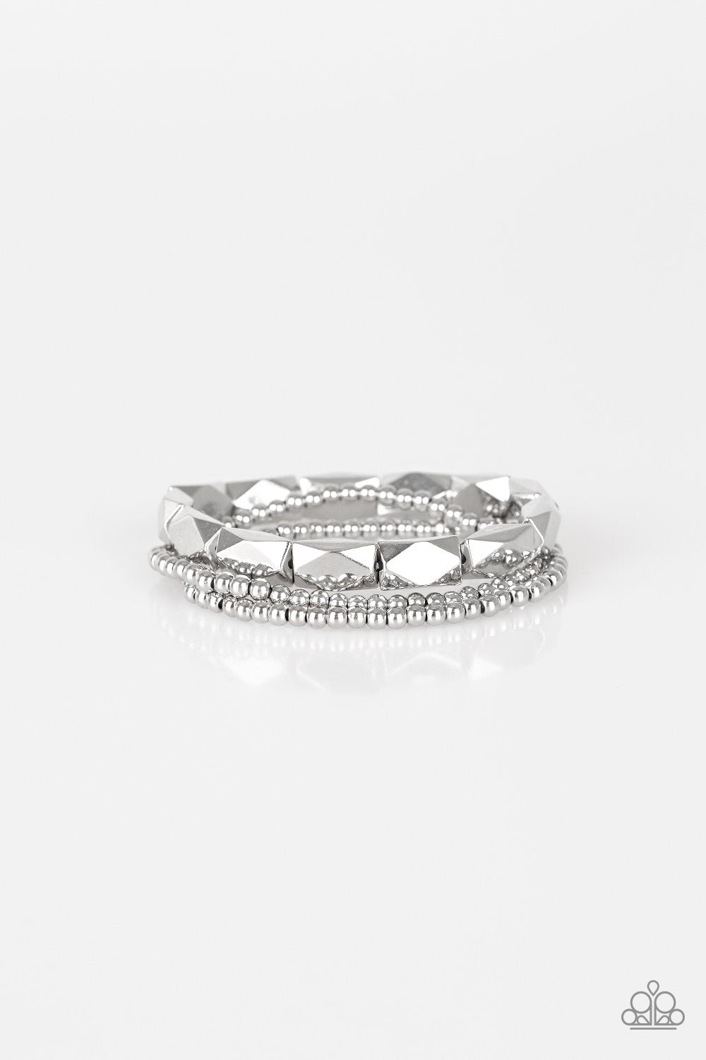 Paparazzi Metal Movement - Silver Bracelet