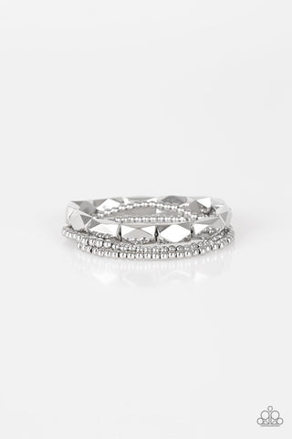 Paparazzi Metal Movement - Silver Bracelet