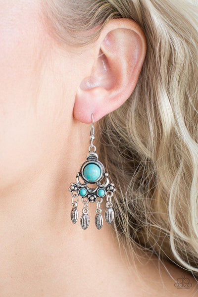 Paparazzi No Place Like HOMESTEAD - Blue Earrings