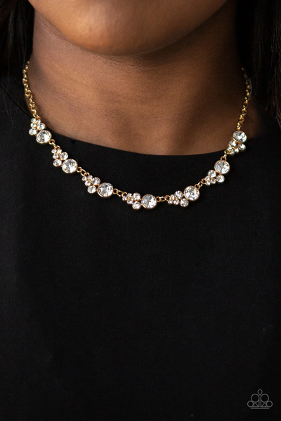Paparazzi Social Luster - Gold Necklace