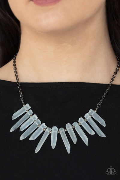 Paparazzi Ice Age Intensity - Black Necklace
