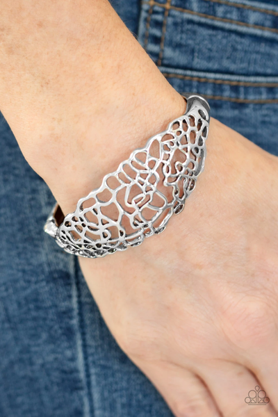 Paparazzi Airy Asymmetry - Silver Bracelet