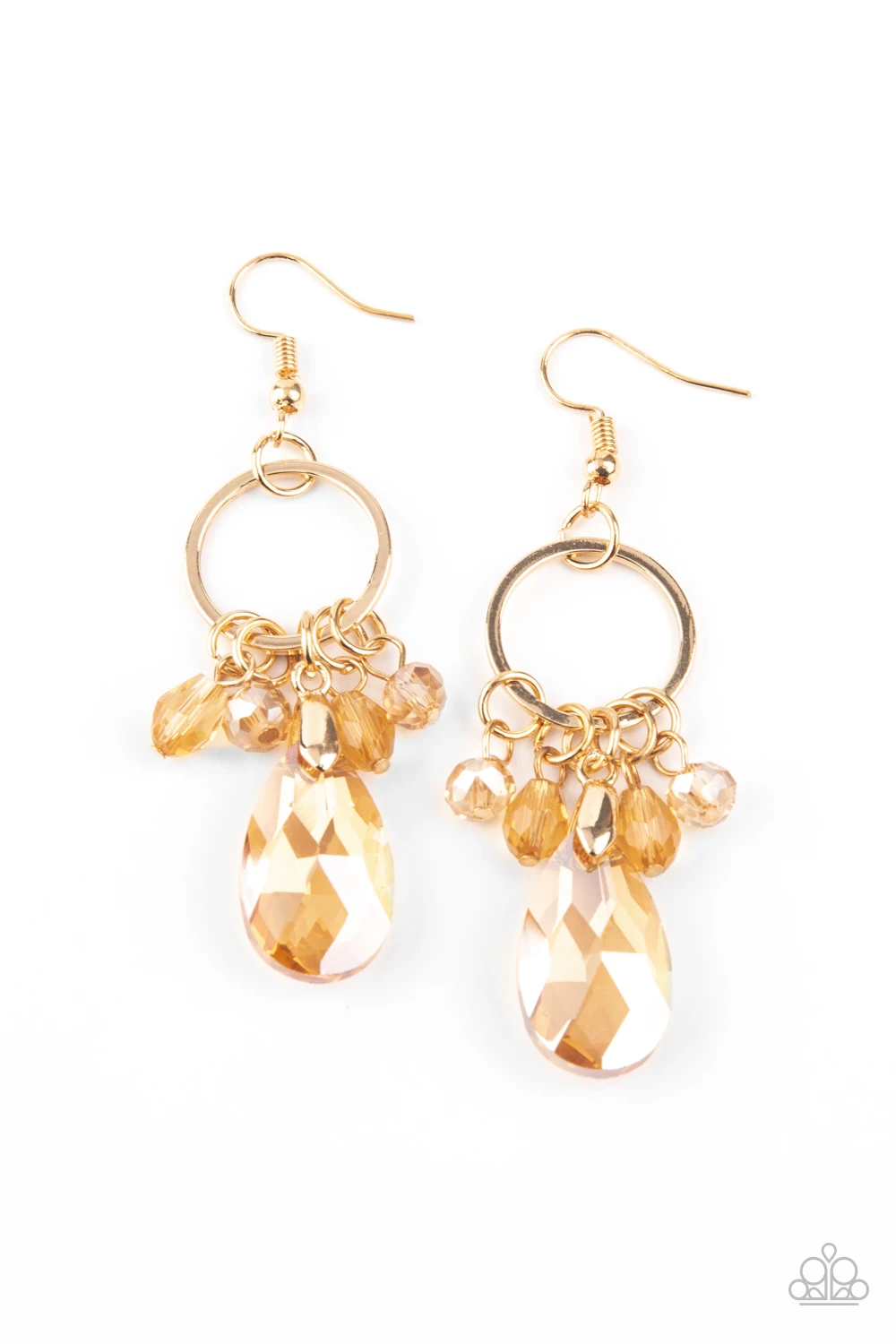 Paparazzi Unapologetic Glow - Gold Earrings