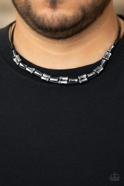 Paparazzi Moto Maverick - Black Necklace