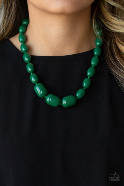 Paparazzi Poppin Popularity - Green Necklace