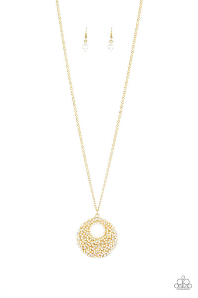 Paparazzi Pearl Panache - Gold Necklace