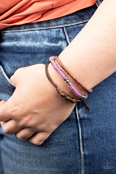 Paparazzi Totally Tiki - Purple Bracelet